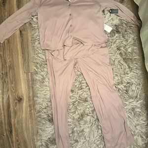 Danskin Mauve Button-Up Top